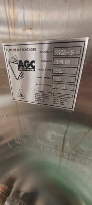 AGC Model PRO #3 Single Section Plate Heat Exchanger - Image 3